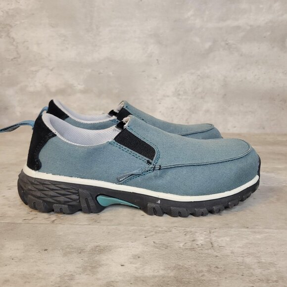 Nautilus Safety Shoes Womens Size 6.5 Blue Breeze N1683 Slip On Work Lightweight - Picture 3 of 11